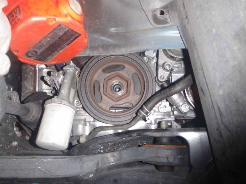 Installed Unorthodox Racing Crank Underdrive Pulley Drive Accord